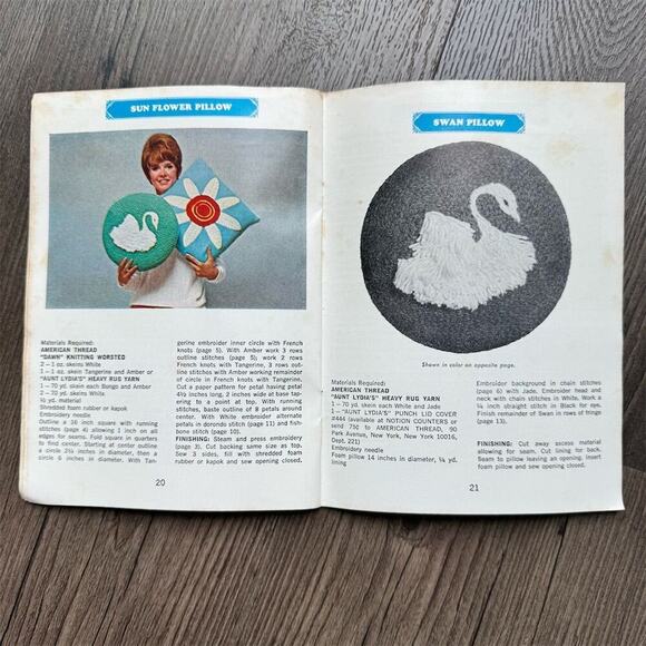 Vintage 1960s American Thread The ABC of Embroidery Book Star No 221 Craft 35 Pg - Picture 8 of 12